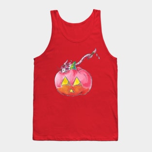 Pink Pumpkin Rat Tank Top